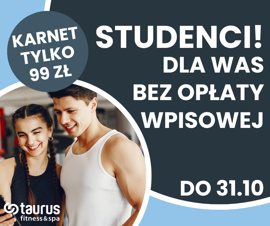 Brak opłaty wpisowej dla studentów do 31.10!