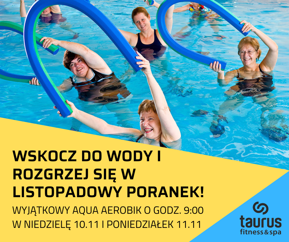 Przyjdź na Aqua Aerobik w niedzielę i poniedziałek o godz. 9:00