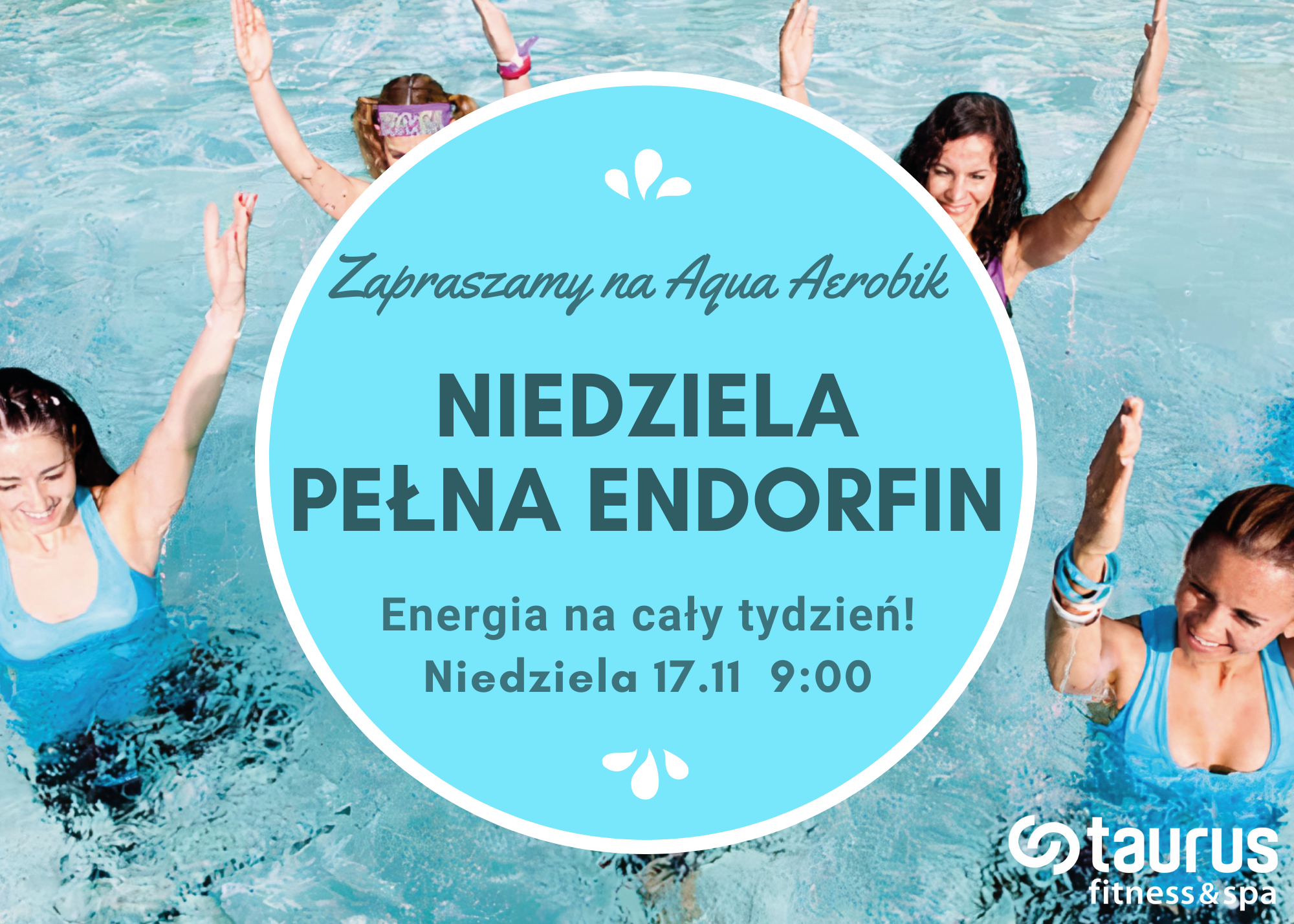 Przyjdź na Aqua Aerobik w niedzielny poranek!